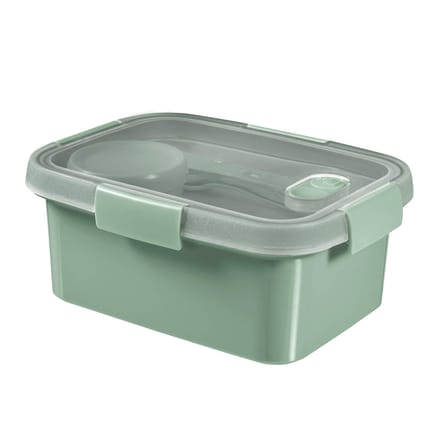 Curver Smart To Go Eco Lunchbox - 1,2 liter + Bestekset + Sauscup - Eco Groen