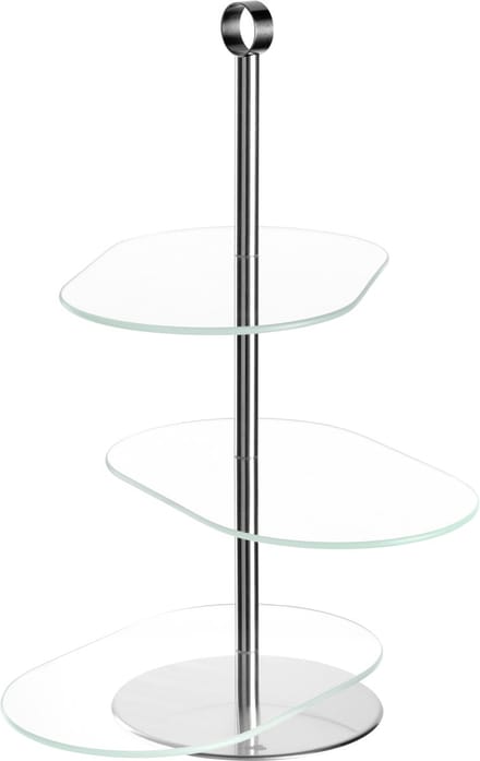 Leonardo CENA Etagère asymmetrisch zilver