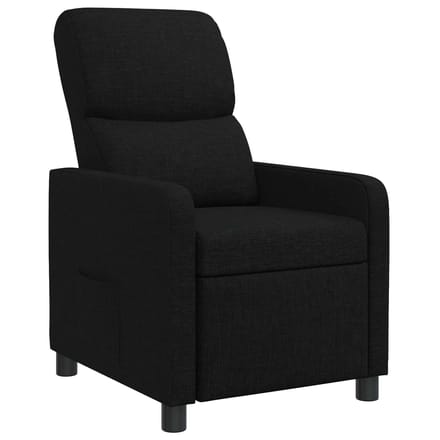 vidaXL - Recliner - Zwart - Polyester