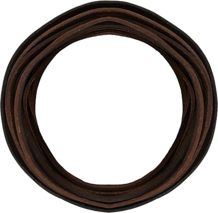 vidaXL - Leren - riem - 1 - Donkerbruin - 500 - x - 0,8 - cm - Leer