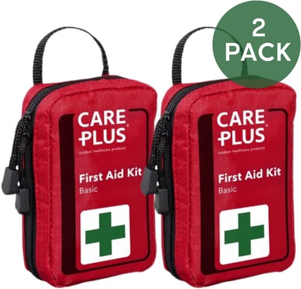 Care Plus 2x EHBO Kit voor op reis of de auto - Basic - Twopack