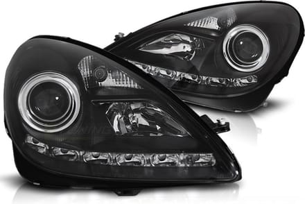 Koplampen Xenon - Mercedes R171 SLK 2004-2011- DRL - zwart