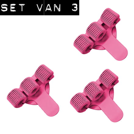 Metalen Pennenhouder roze, scharenhouder roze