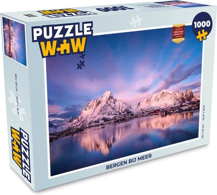 Puzzel Bergen bij meer - Legpuzzel - Puzzel 1000 stukjes volwassenen