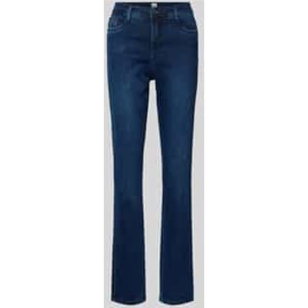 Slim fit jeans in used-look, model 'MARY THERMO'