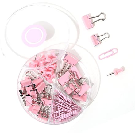 Paperclips Binderclips Assorti Multifunctionele Punaise Sets met Doos voor Kantoor School Document