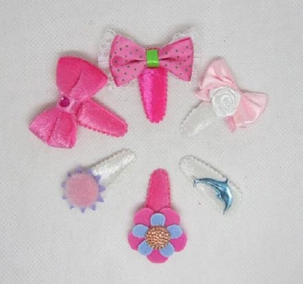 ZoeZo Design - Set van 6 - baby - peuter - haarclips - haarspeldjes - lengte circa 5 cm
