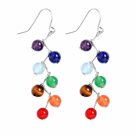 Fako Bijoux® - Oorbellen - Chakra Reiki - Multicolour 2