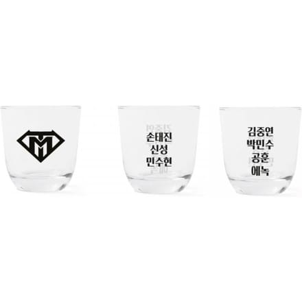 Brandende Trotman Soju Glazen Set   Model 04 white