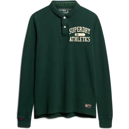 Superdry Vintage Athletic LS Polo Heren - Maat S