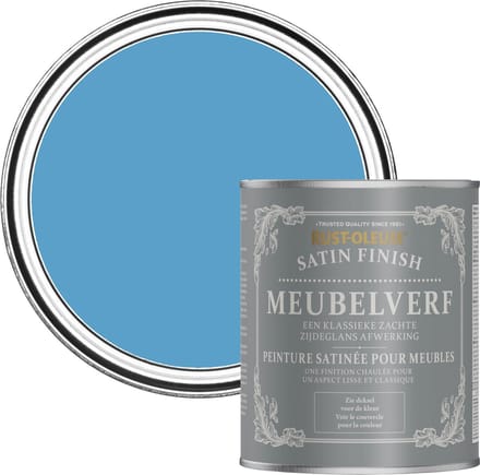 Rust-Oleum Blauw Meubelverf Zijdeglans - Ceruleumblauw 750ml