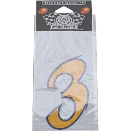 Medium motorfiets stickers Meryt Numero 3