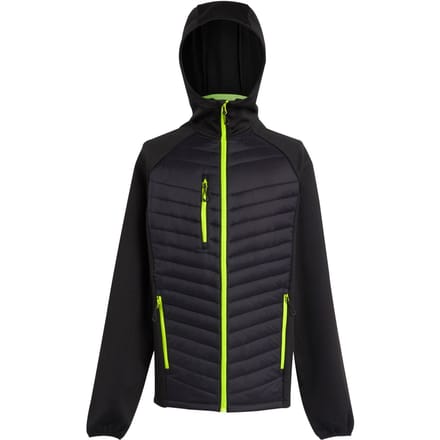 Regatta Heren Navigate Quilted Hybride Jas (Zwart/Lijkgroen)