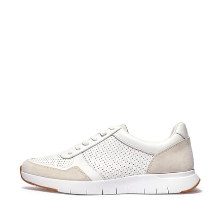 FitFlop Anatomiflex Sneakers in Ledermix WIT - Maat 45