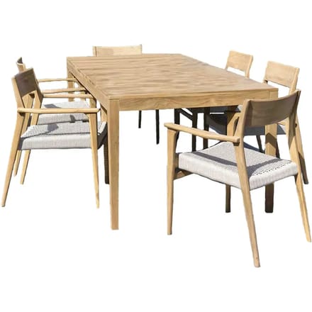 Tuinset met 6 stoelen Wilsa Garden Calvi