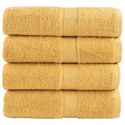 vidaXL - Gastendoekjes - SOLUND - 4 - st - 600 - g/m² - 30x50 - cm - goudkleurig