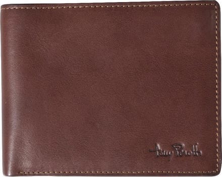 Tony Perotti Heren Leren RFID Billfold 13 Pasjes, Papier- en Muntgeld - Donkerbruin