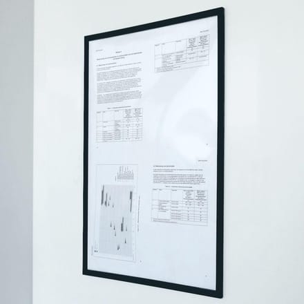 Magnetische documenthouder PRO A4 Zwart - Per stuk