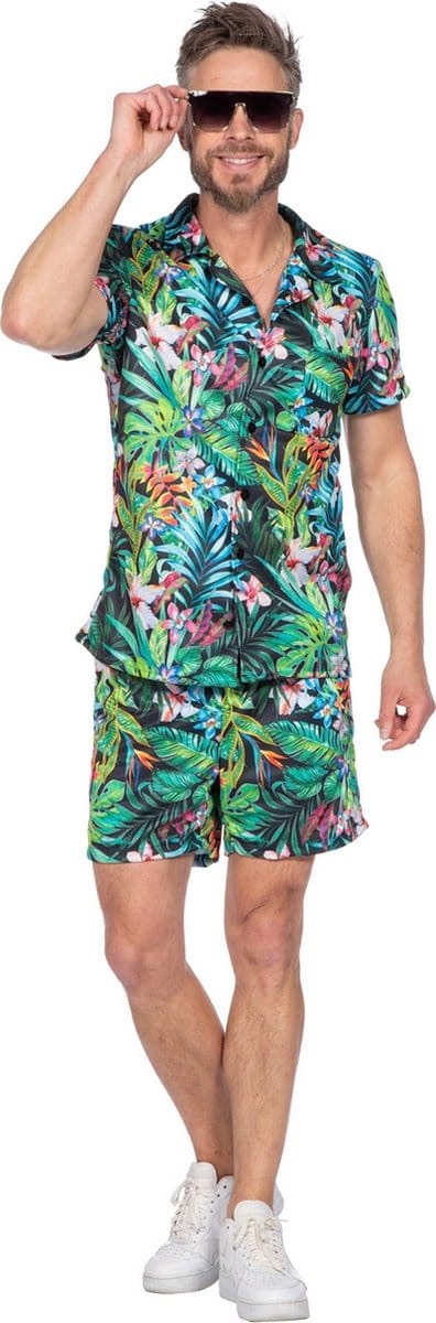 Festival Outfit Hawaii Tropical Heren - Maat S