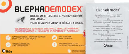 Blephademodex - Cleaning Tissues - 30 stuks - verlichting bij ontsteking