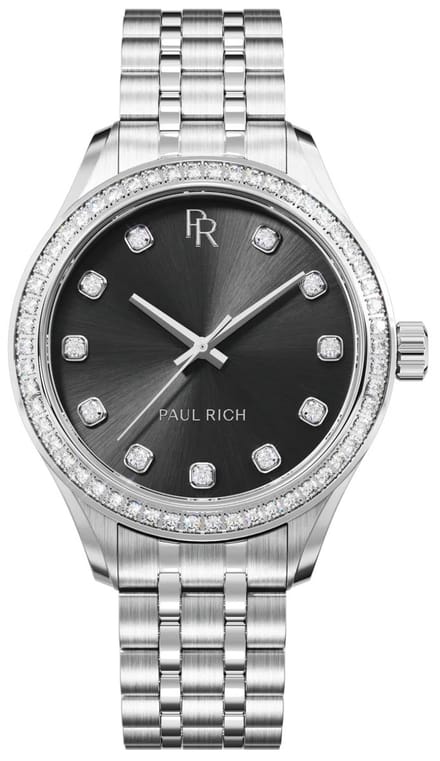 Paul Rich Crystelle Silver Black CRY05 dameshorloge