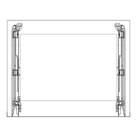 AEG voorste glas, zwart, Electrolux, 596x466mm 140225485642