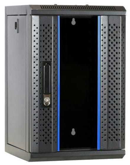 DSIT 9U serverkast - Set - met glazen deur - 312x310x486mm (BxDxH) - serverbehuizing - serverrack