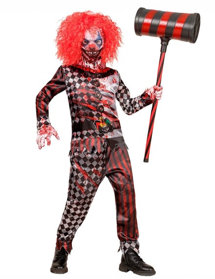 Kwaadaardige clown kostuum Mila kinderen