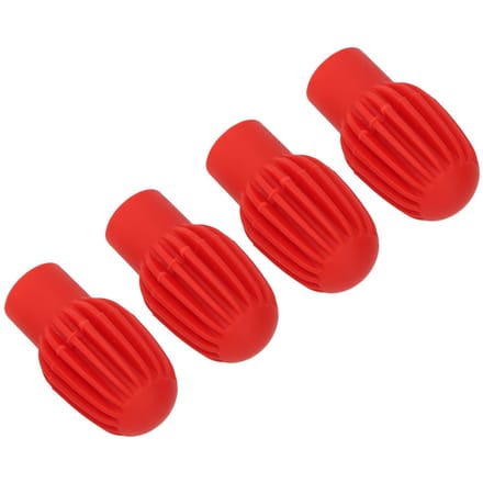 4 Stuks Siliconen Drumstok Tips Stille Oefen Drum Demper Percussie Accessoires Rood rood