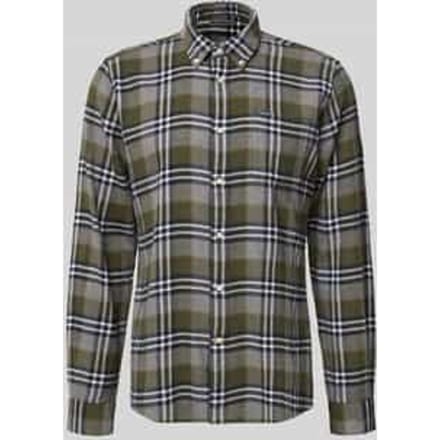 Slim fit vrijetijdsoverhemd van puur katoen