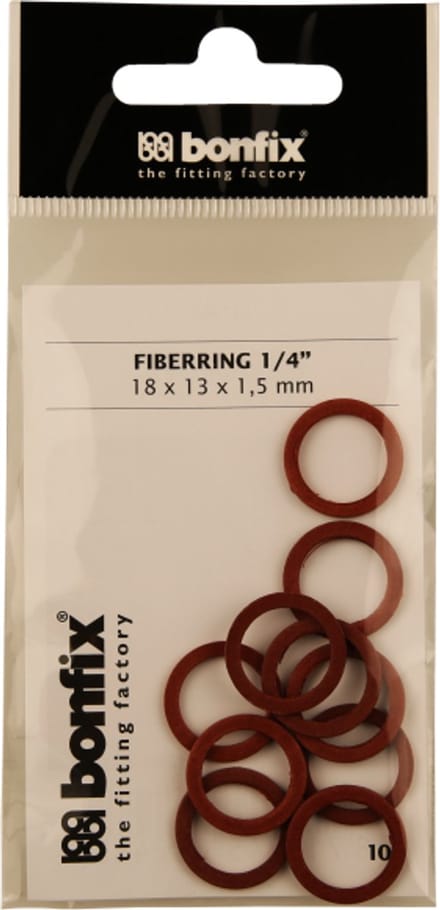 BONFIX Fiberring 1/4" (18 x 13 x 1,5 mm) 10 stuks
