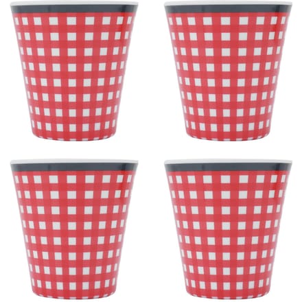 4 stuks/set Imitatie Porselein Drankmok Originaliteit Melamine Beker voor Student School Thuis gray