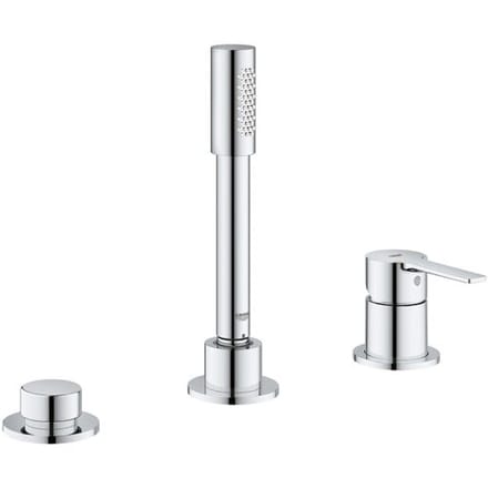 GROHE Lineare Badkraan - Opbouwdeel - Driegats badrandcombinatie - Chroom