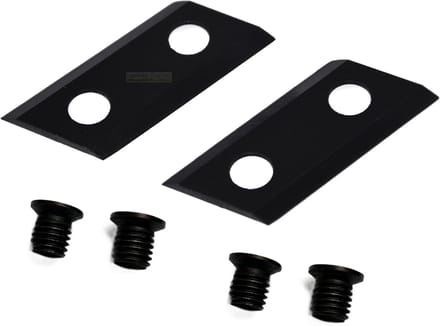 Keermessen Set - Vervangende Bladen - Hakselaar Onderhoud - Gecertificeerd Staal - 2 x 79 cm