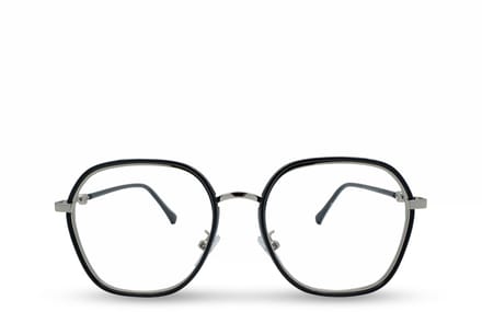 BL Valencia Black - Blauw licht bril - Computerbril - Rond - Goud