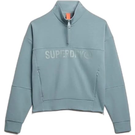 Superdry - Active Tech Logo Relaxed Halfzip Sweater - Dames - Truien