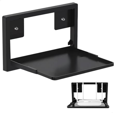 Universele Verstelbare Router Wandhouder voor Repeater en Projector Zwart