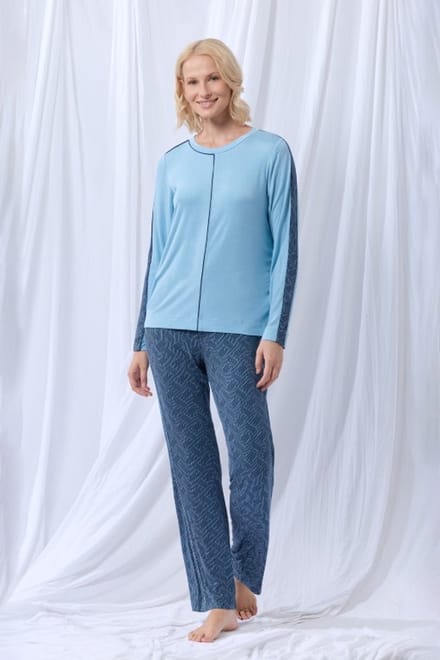 lords x lilies Dames pyjama lichtblauw - maat L