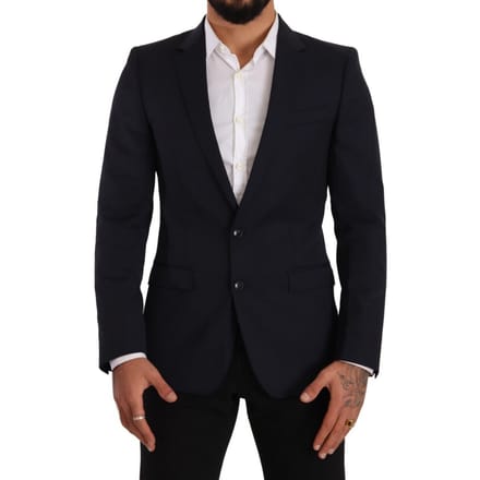 Dolce & Gabbana Heren Donkerblauwe Eenknopsjas MARTINI Blazer