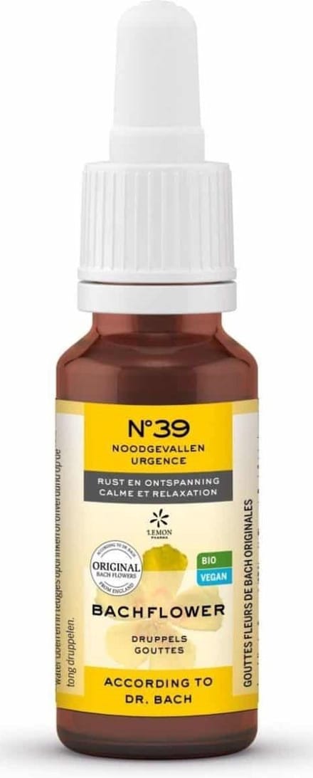Bach Bloesem Nr. 39 Emergency plus druppels bio 20 Milliliter