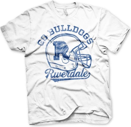 Riverdale Go Bulldogs Vintage T-shirt White