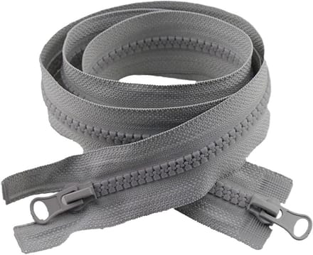 Ritssluiting Set - Open Ritsen - Kleding Repareren - Dubbele Schuiver - 3 Stuks - Zwart