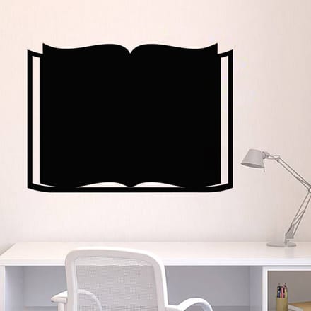 Schoolbordsticker - uitwisbare zelfklevende muurstickers - BOEKONTWERP - 40x55cm