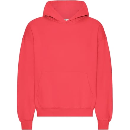 Oversized sweatshirt met capuchon Colorful Standard Organic Red Tangerine