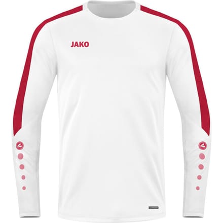 Jako Power Sweater Heren - Wit / Rood | Maat: S