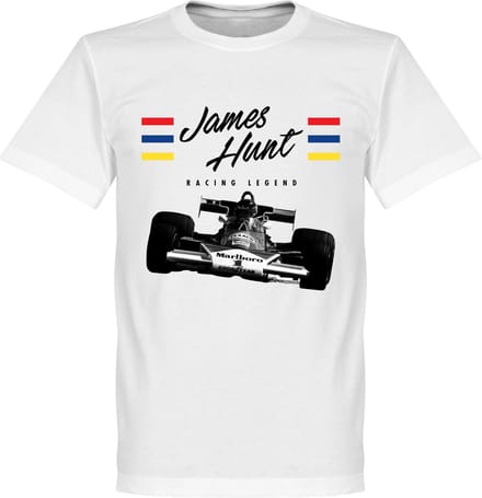 James Hunt T-Shirt - Wit  - XL