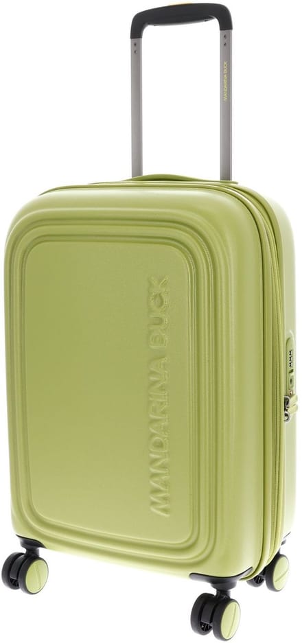 MANDARINA DUCK trolley Logoduck + Expandable Trolley Winter Olive Lichtgroen 55cm