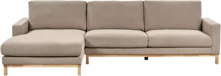 SIGGARD - Hoekbank - Taupe - Rechtszijdig - Polyester