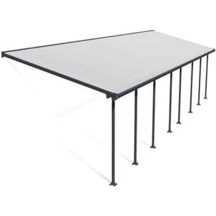 Palram | Canopia - Terrasoverkapping Feria - Donkergrijs - 3x10.4m