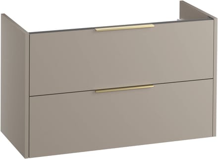 Saqu Lima wastafelonderkast excl. greep 100x45x60cm mat greige